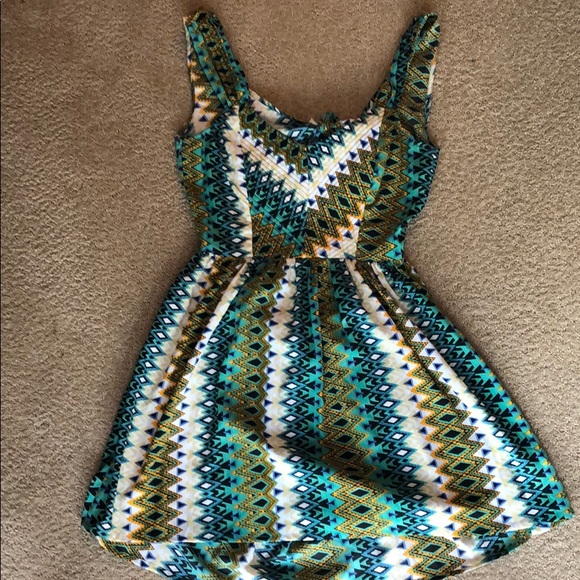 Geometric print summer dress - Picture 1 of 4